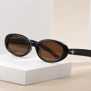 Retro Oval Sunglasses PC Frame And Lens With Star Decoration UV400 Protection Y2K Fashion Streetwear For Women Men
