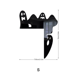 Ghost themed acrylic corner decor sticker with height of 10cm and width of 7.93cm
