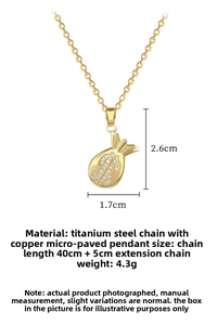 Détails du collier sac d'argent chanceux avec signe dollar et dimensions en or poli