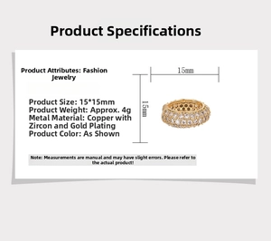 Detail specifications of C-shaped gold-plated copper earring with pavé zircon setting