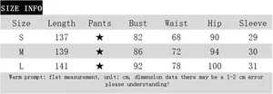 Detailed size information chart for French style polka dot V-neck maxi dress for women