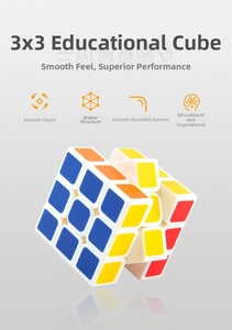 Detail of 3x3 smooth speed cube showing stable structure and rounded anti-jamming design