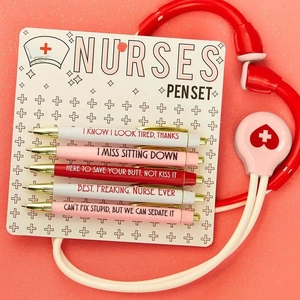 Funny Nurse Ballpoint Pens Retractable Writing Pens With Sarcastic Slogans Nursing Students Medical Office Gift