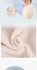 Detail of warm winter knit hat featuring plush fleece lining and 10cm wide ear protection