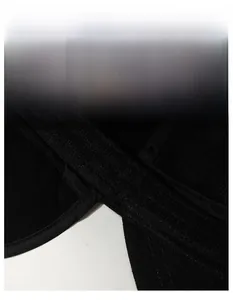 Detail view of the wide moisture-wicking sweatband inside the warm winter cap