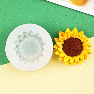 Sunflower Silicone Mold For DIY Candle Making Cake Decoration Soap Resin Crafts Sun Flower Shape Baking Tool