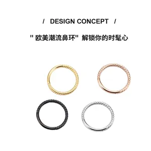 Twisted stainless steel hoop earrings in gold, rose gold, black, and silver finishes