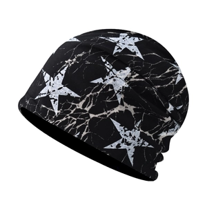 Bonnet Beanie Imprimé Étoile Tricot Coton Motif Marbre Slouchy Skull Cap Pour Hommes Femmes Streetwear Hip Hop