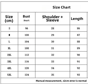 Detaillierte Größentabelle für V-Ausschnitt Gestreiftes Midikleid von S bis 5XL