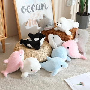 Meerestier Plüschtier Weich Gefüllte Delfin Wal Hai Robbe Orca Puppen Für Kinder Heimdeko Meeresleben Geschenk