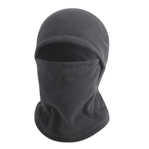 Deep grey winter balaclava face mask with soft thermal fleece for outdoor cycling
