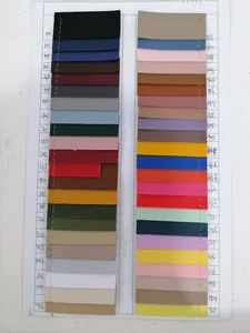 Leather color palette showing 44 shades of premium swatches for the coffee bookmark