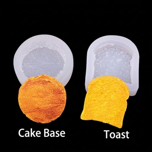 Silicone Mold Simulation Toast Bread Cake Embryo DIY Handmade Soap Candle Making Mousse Chocolate Decoration Tool