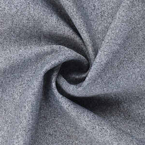 Macro shot of soft heather grey knit fabric texture showing high-quality fibers
