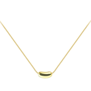 Collier minimaliste avec pendentif grain doré et chaîne vénitienne pour femmes