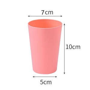 Pink logic training stackable cup for kids showing top 7cm, height 10cm, bottom 5cm dimensions