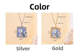 Detailed size specifications for the vintage Monet butterfly pendant necklace