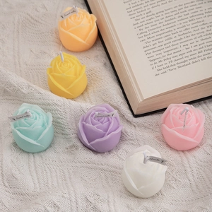 Scented Candle Rose Flower Shaped Wax Smokeless Aromatherapy For Home Decor Wedding Party Favors Romantic Boutique