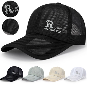 Berretto Da Baseball In Rete Traspirante Poliestere Traforato Sport Trucker Cappello Protezione Solare Outdoor Pesca Casual Per Uomini Donne