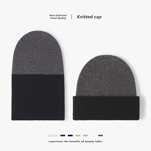 Knitted Beanie And Balaclava Hat Angora Faux Rabbit Fur Warm Ribbed Thickened Winter Outdoor For Men Women