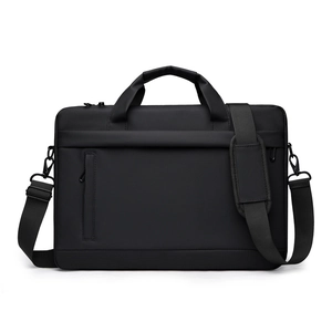 Waterproof Oxford Fabric Laptop Briefcase Large Capacity Business Travel Messenger Bag With Shockproof Compartment For Men