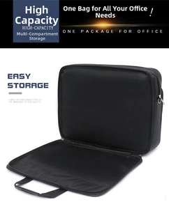 Internal structure of a 20-inch Oxford business briefcase with large compartments