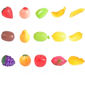 Miniature lifelike fruit models for dollhouse decor with precise dimensions and weight