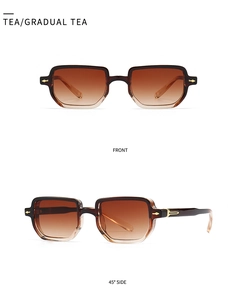 Macro detail of retro gradient tea lenses and elegant gold metal hinge accents