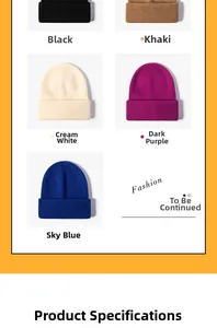 Detail showing ribbed knit textures of women's beanies in five assorted colors
