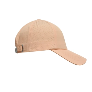 Detail of laser-cut ventilation holes on lightweight waterproof quick-dry baseball cap