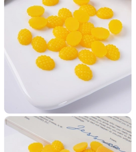 Detailed view of 1.5cm mini resin pineapple cubes with textured surface for DIY crafts