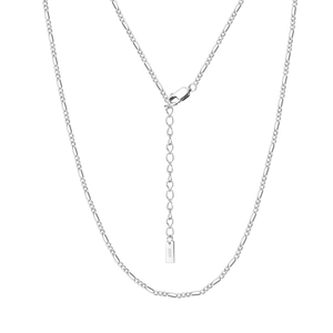 925 Sterling Silver Figaro Chain Necklace For Women Minimalist Adjustable Link Chain Gold Silver Plated Fine Jewelry Necklaces Gift