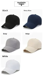 Selection of classic oversized baseball caps available in five versatile solid colors
