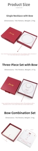 Internal layout of jewelry gift box with velvet lining for necklace and earrings storage