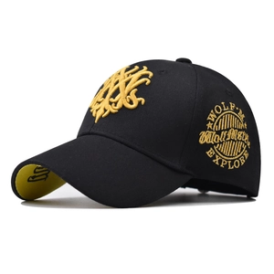 Baseball Cap 100% Cotton 3D Letter Embroidery Adjustable Metal Buckle Breathable Outdoor Sports Sun Hat Unisex