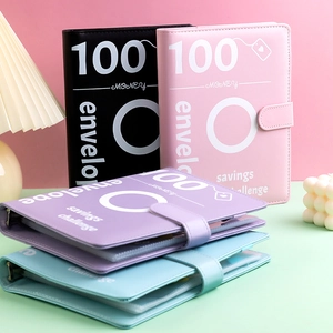Pastel A5 100 Envelope Savings Challenge Binder for money management and budgeting