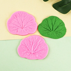 3D lotus leaf silicone mold for fondant cake decorating and chocolate baking tool