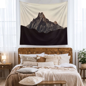 Bohemian snow mountain tapestry wall hanging for bedroom background home decor