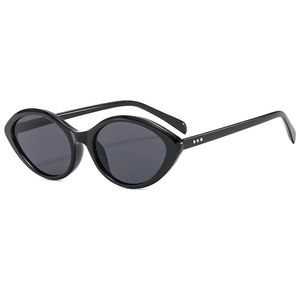 Retro Cat-Eye Oval Sunglasses UV400 Protection PC Frame Vintage Fashion Eyewear For Men Women