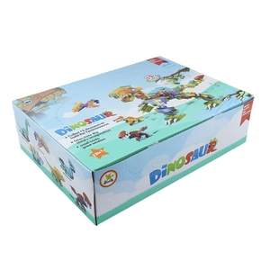 12-in-1 dinosaur building block toy set featuring T-Rex model kit for kids
