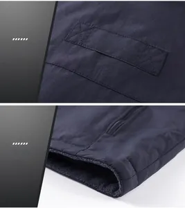 Detail view of reinforced stitching and warm fleece lining on the outdoor work vest
