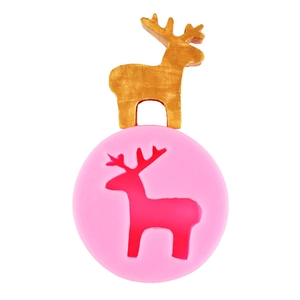 DIY Christmas elk silicone mold for candle making and festive home ornaments