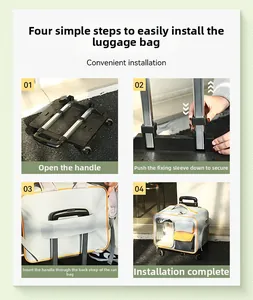 Guide d'assemblage étape par étape pour sac de transport à roulettes pour animaux de compagnie