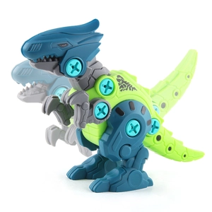 DIY take-apart Tyrannosaurus Rex toy with plastic screws and movable joints for kids