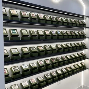 Luxury press-on nail display drawer box featuring diverse colors and premium finishes