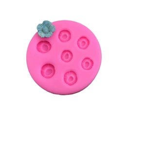 Pink 7-cavity cherry blossom silicone mold for DIY cake mousse and fondant decoration