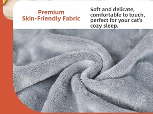 Detailed macro view of soft light grey plush fabric with thick velvety texture for cat aprons