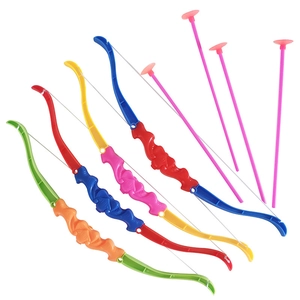 Large colorful archery bow and suction cup arrow toy set for kids shooting sports play