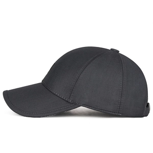 Classic black business casual newsboy cap for men featuring premium twill fabric texture