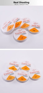 Transparent elastic crystal string rolls for jewelry making in sizes 0.5mm to 1.0mm